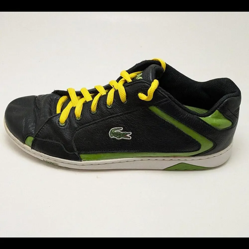 Mens Lacoste Sport 'Regan' Croc Lace U70 Black Sneakers Shoes 15SPM5859‎ Size 11